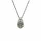 ROCK-CRYSTAL-DIAMOND-PENDANT-NECKLACE - фото 1