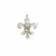 DIAMOND BROOCH "FLEUR DE LIS" - photo 1