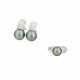 TAHITI-PEARL-DIAMOND-SET: RING AND EAR STUD CLIPS - photo 1