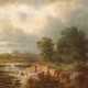 Lang, A. "Bewaldete Seenlandschaft", Öl/ Lw., sign. u.l., 36,5x60 cm, Rahmen" - photo 1