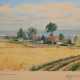 Herrmann, Willy (1895 Spandau-1963 Gatow) "Hiddensee-Grieben", Aquarell, sign. u.r., 20x32 cm, hinter Glas im Passepartout und Rahmen - Foto 1