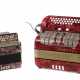 2 variierende Akkordeons Hohner, Knopfakkordeone d… - photo 1