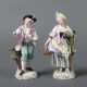 2 Porzellanfiguren 2x ungedeutete Marke, 20. Jh., … - photo 1