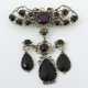 Brosche mit Onix/Amethyst um 1850, Silber, vergold… - photo 1