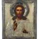 Ikone ''Christus Pantokrator'' mit Silberoklad Rus… - photo 1