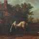 Maler des 18./19. Jh. ''Vorm Pferdestall'', Bauer,… - photo 1