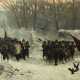 Maler des 19. Jh. ''Landwehr'', sich in winterlich… - photo 1