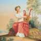 Maler des 19. Jh. Darstellung der lyraspielenden G… - photo 1