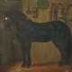 Maler des 19. Jh. ''Pferd im Stall'', schwarzes Pf… - photo 1