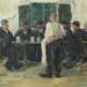 Maler des 20. Jh. ''Biergarten-Stammtisch'', Bauer… - photo 1