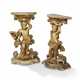 A PAIR OF ITALIAN GILTWOOD FIGURAL CONSOLES - photo 1