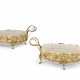 A PAIR OF ITALIAN ORMOLU-MOUNTED WHITE ALABASTER CENTREPIECES - photo 1