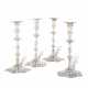 FOUR GEORGE III SILVER CANDLESTICKS - photo 1