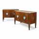 A PAIR OF GERMAN ORMOLU AND WEDGWOOD JASPERWARE-MOUNTED MAHOGANY COMMODES - Foto 1