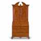 A GEORGE II WALNUT BUREAU CABINET - фото 1