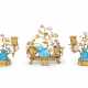 AN ASSEMBLED LOUIS XV ORMOLU AND CHINESE AND EUROPEAN PORCELAIN GARNITURE - photo 1