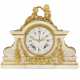 A LOUIS XVI ORMOLU-MOUNTED WHITE MARBLE MANTEL CLOCK - photo 1