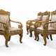 A SET OF FOUR ITALIAN GILTWOOD FAUTEUILS - photo 1