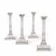 A SET OF FOUR VICTORIAN SILVER CANDLESTICKS - photo 1