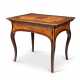 A NORTH ITALIAN KINGWOOD, AMARANTH, TULIPWOOD, SYCAMORE AND ROSEWOOD WRITING TABLE - photo 1