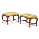 A PAIR OF ITALIAN WALNUT STOOLS - photo 1