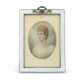 AN EDWARD VII GEM-SET AND GUILLOCHÉ ENAMEL SILVER PHOTOGRAPH FRAME WITH PORTRAIT MINIATURE - фото 1