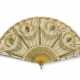 A JEWELLED TWO-COLOUR GOLD-MOUNTED TORTOISESHELL AND GUILLOCHÉ ENAMEL FAN - photo 1
