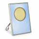 A GUILLOCHÉ ENAMEL SILVER-MOUNTED PHOTOGRAPH FRAME - фото 1