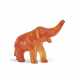 A CORNELIAN MODEL OF AN ELEPHANT - Foto 1