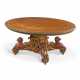A VICTORIAN ORMOLU-MOUNTED AND PARCEL-GILT SATINWOOD, AMBOYNA AND MARQUETRY CENTRE TABLE - photo 1