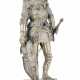 A LARGE GERMAN HARDSTONE-MOUNTED SILVER FIGURE OF A KNIGHT - фото 1