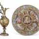 AN ASSEMBLED AUSTRIAN SILVER AND SILVER-GILT-MOUNTED ENAMEL EWER AND CHARGER - photo 1