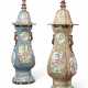 TWO MONUMENTAL ENGLISH IRONSTONE VASES AND COVERS - photo 1