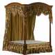 A GEORGE III MARQUETRY AND POLYCHROME-DECORATED TESTER BED - photo 1
