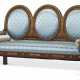 A LARGE FRENCH PARCEL-GILT AND MAHOGANY SOFA - photo 1