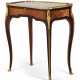 A LOUIS XV ORMOLU-MOUNTED AMARANTH, BOIS SATINE, TULIPWOOD AND MARQUETRY TABLE A ECRIRE - photo 1