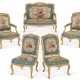 A FRENCH GILTWOOD AND AUBUSSON TAPESTERY FIVE-PIECE SALON SUITE - photo 1