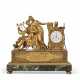 AN EMPIRE ORMOLU MANTEL CLOCK - фото 1