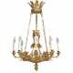 A NORTH EUROPEAN ORMOLU EIGHT-LIGHT CHANDELIER - фото 1