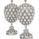 A PAIR OF PORTUGUESE SILVER PINEAPPLE CUPS AND COVERS - photo 1