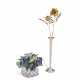 AN AMERICAN SILVER AND ENAMEL BASKET OF FLOWERS AND SILVER-GILT AND ENAMEL VASE OF FLOWERS - photo 1