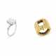 VAN CLEEF & ARPELS DIAMOND RING AND DAVID WEBB GOLD RING JACKET - photo 1