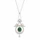 EMERALD AND DIAMOND NECKLACE - photo 1