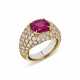 RUBY AND DIAMOND RING - photo 1