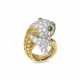 DAVID WEBB EMERALD AND DIAMOND FISH RING - фото 1