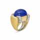 DAVID WEBB LAPIS LAZULI AND DIAMOND RING - photo 1