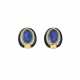 DAVID WEBB SAPPHIRE, DIAMOND AND ENAMEL EARRINGS - photo 1