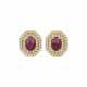 DAVID WEBB RUBY AND DIAMOND EARRINGS - Foto 1