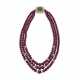 DAVID WEBB RUBY, EMERALD AND DIAMOND NECKLACE - фото 1