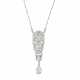 TIFFANY & CO. ART DECO DIAMOND PENDANT NECKLACE - photo 1